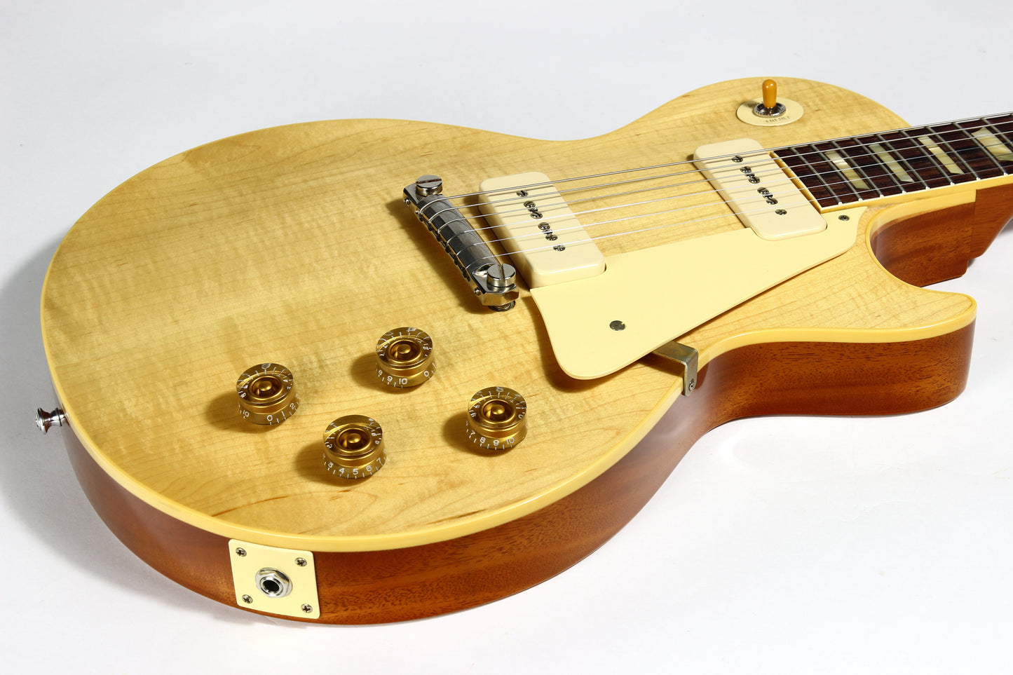 2021 Gibson Custom Shop 1954 Les Paul '54 Made to Measure M2M Natural - Factory Stinger, Light Flametop R4 Goldtop Standard