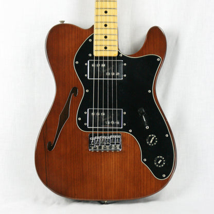 1979 Fender Telecaster Thinline Mocha Brown Finish w/ OHSC! 1970's Tele, Deluxe, Custom, Wide-Range Humbuckers!