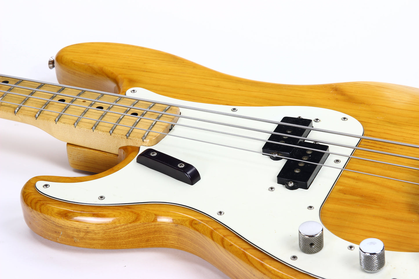 1973 Fender Precision Bass Vintage LEFT-HANDED P - Natural, Maple Board, Lefty, Player-Grade