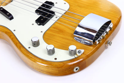 1973 Fender Precision Bass Vintage LEFT-HANDED P - Natural, Maple Board, Lefty, Player-Grade