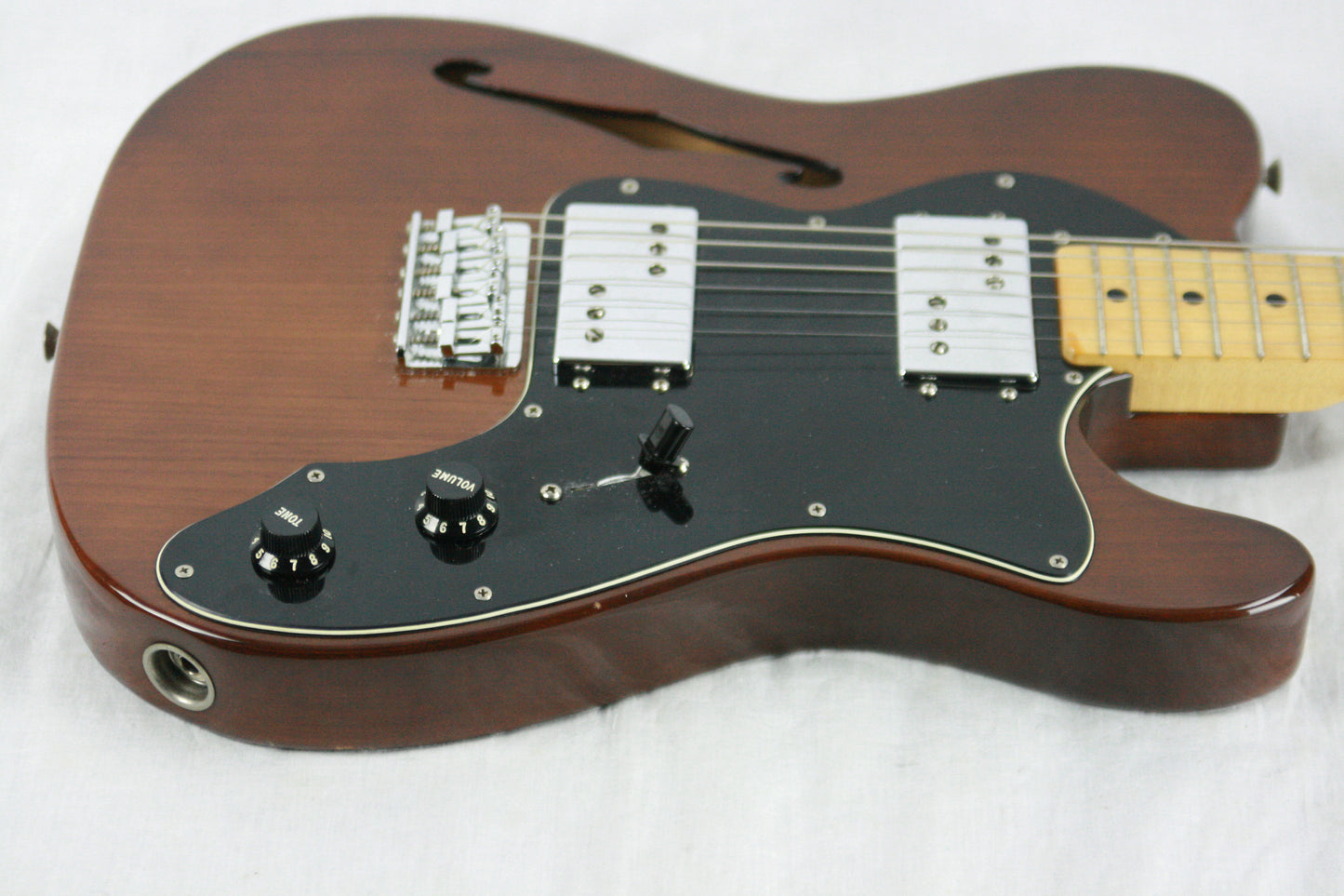 1979 Fender Telecaster Thinline Mocha Brown Finish w/ OHSC! 1970's Tele, Deluxe, Custom, Wide-Range Humbuckers!