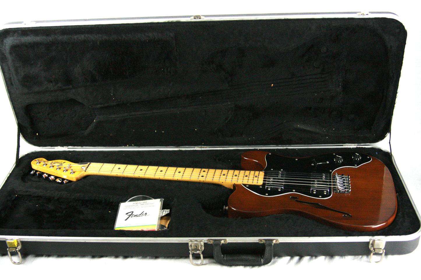 1979 Fender Telecaster Thinline Mocha Brown Finish w/ OHSC! 1970's Tele, Deluxe, Custom, Wide-Range Humbuckers!