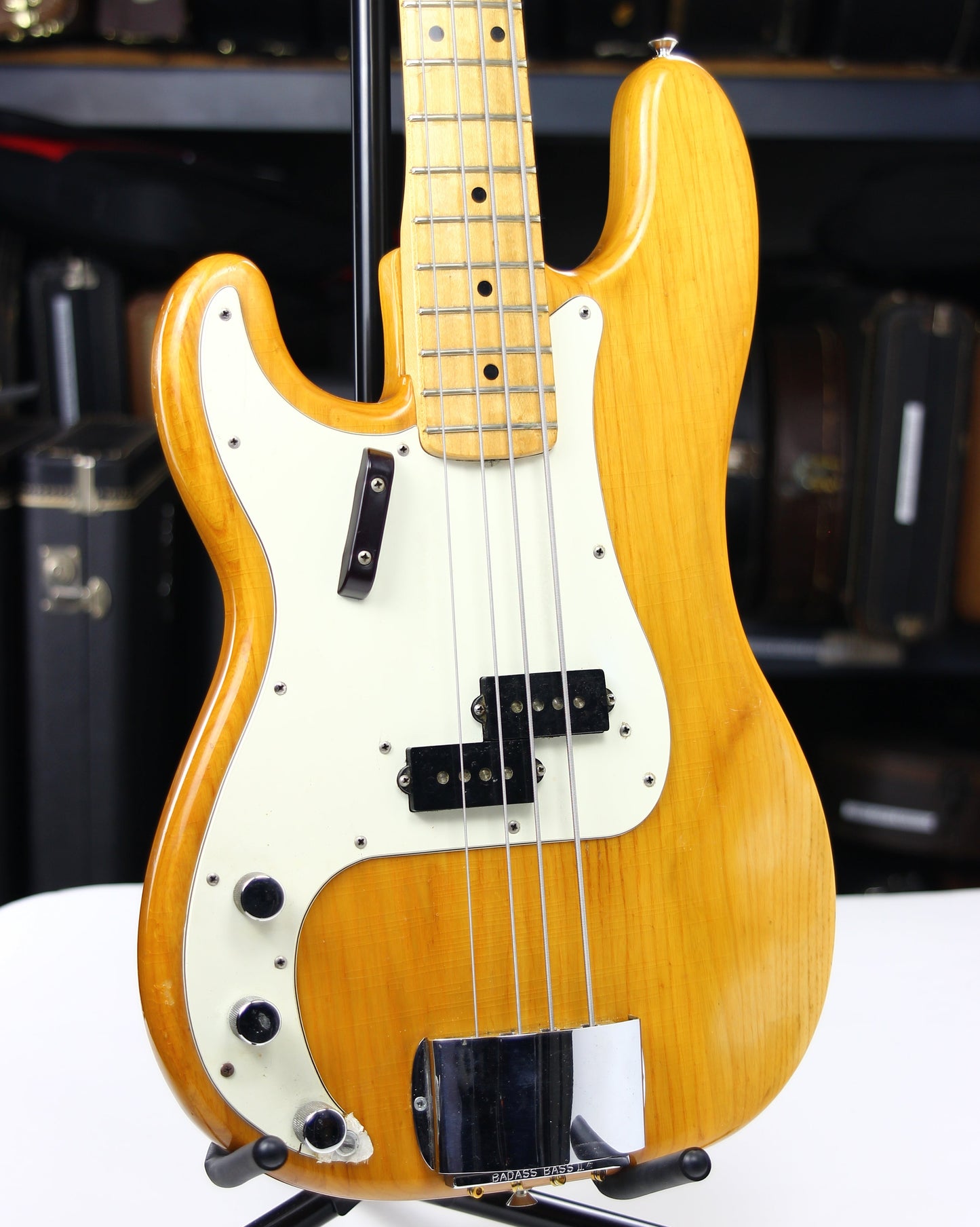 1973 Fender Precision Bass Vintage LEFT-HANDED P - Natural, Maple Board, Lefty, Player-Grade