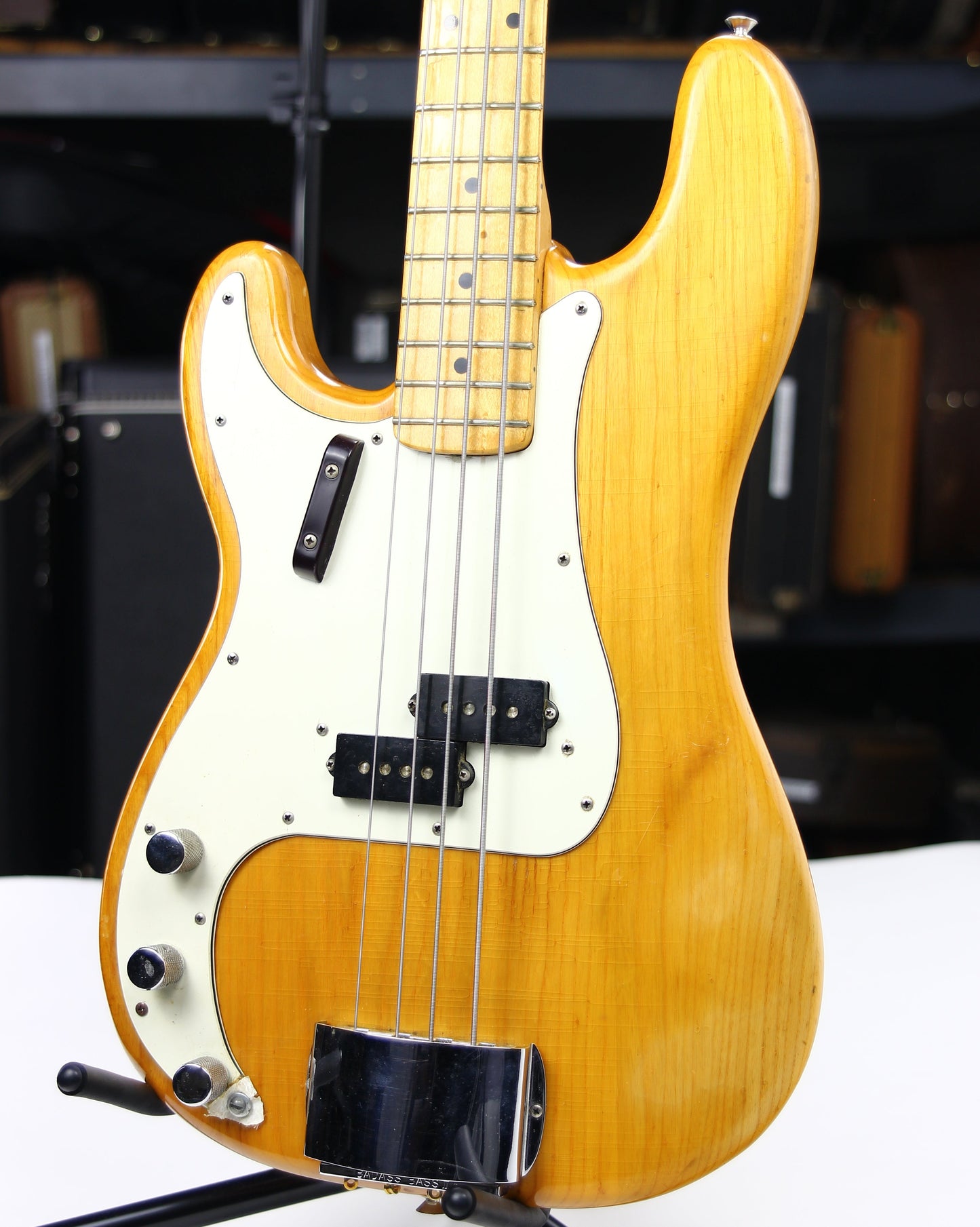 1973 Fender Precision Bass Vintage LEFT-HANDED P - Natural, Maple Board, Lefty, Player-Grade