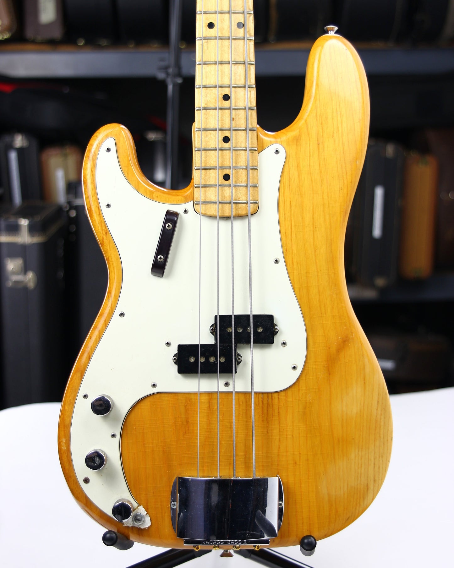 1973 Fender Precision Bass Vintage LEFT-HANDED P - Natural, Maple Board, Lefty, Player-Grade