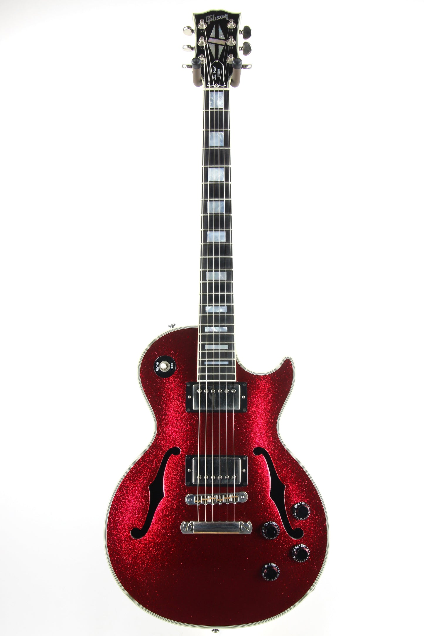 1997 Gibson Custom Shop Les Paul ES Florentine RED SPARKLE Hollowbody -- Noel Gallagher Oasis