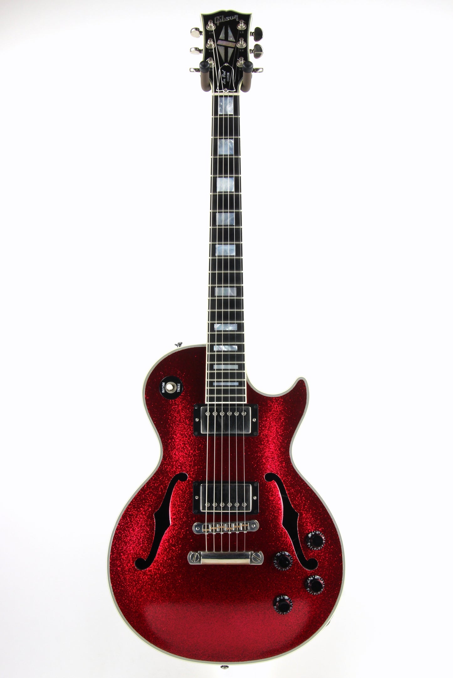 1997 Gibson Custom Shop Les Paul ES Florentine RED SPARKLE Hollowbody -- Noel Gallagher Oasis