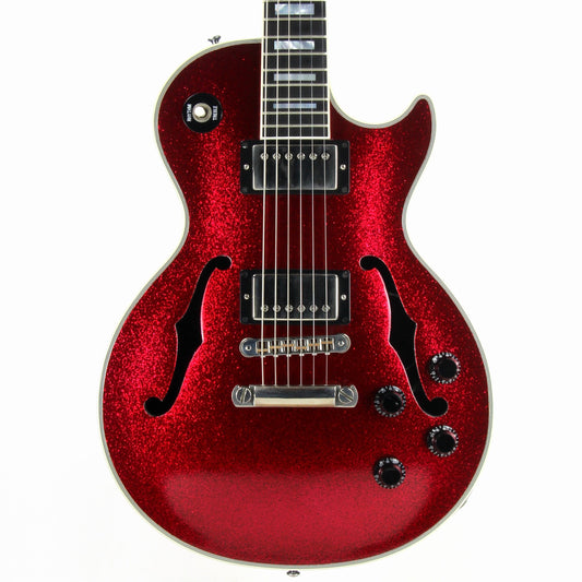 1997 Gibson Custom Shop Les Paul ES Florentine RED SPARKLE Hollowbody -- Noel Gallagher Oasis