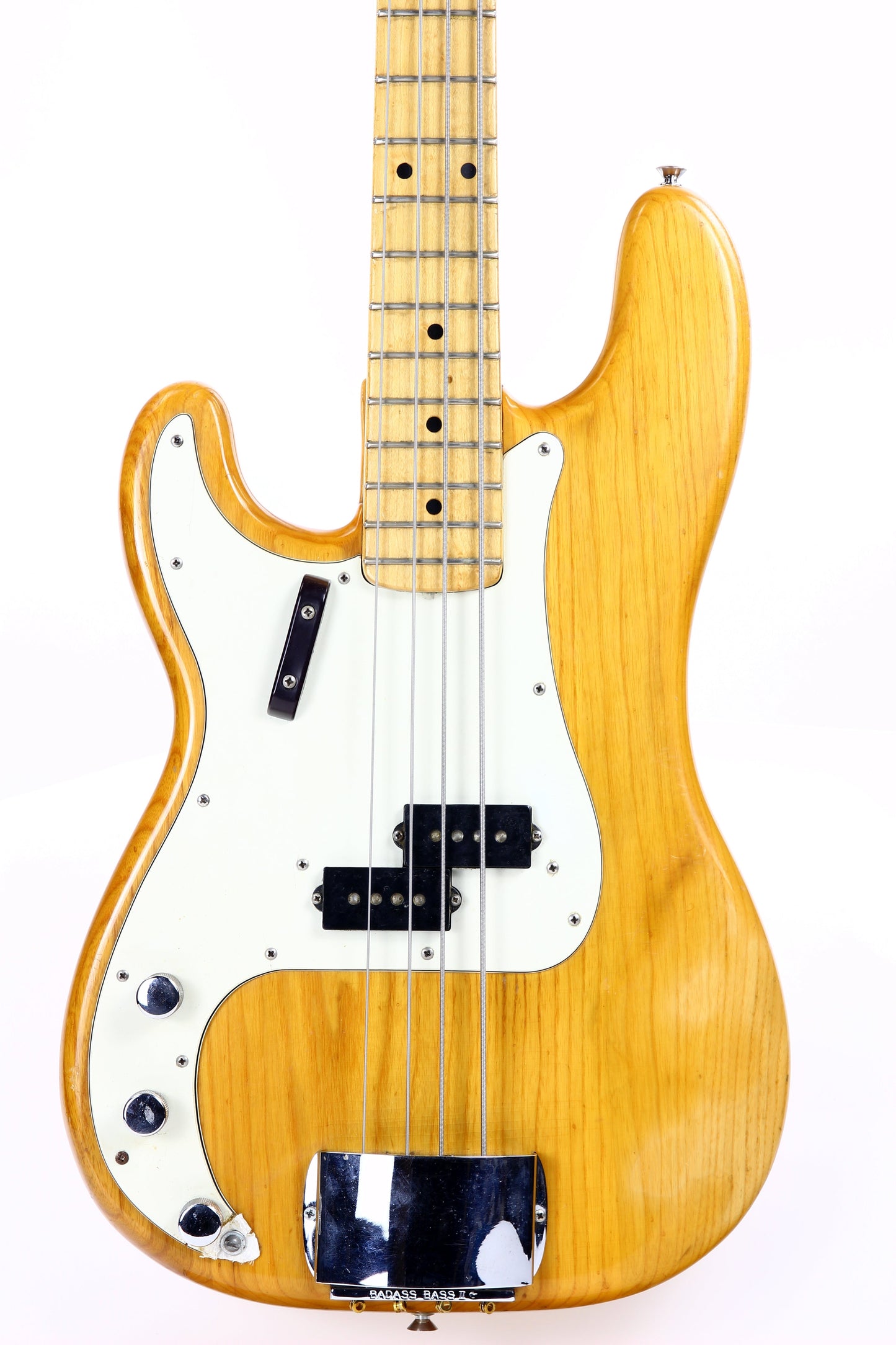 1973 Fender Precision Bass Vintage LEFT-HANDED P - Natural, Maple Board, Lefty, Player-Grade