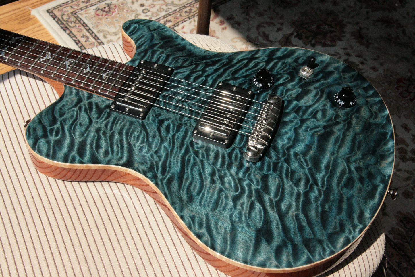 2005 Nik Huber Dolphin 4/2 Headstock! w/ Inlays Quilted Maple Top Swietenia Body! Matching Headstock!