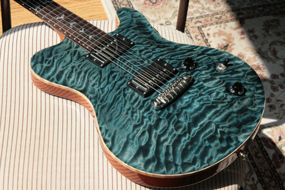 2005 Nik Huber Dolphin 4/2 Headstock! w/ Inlays Quilted Maple Top Swietenia Body! Matching Headstock!