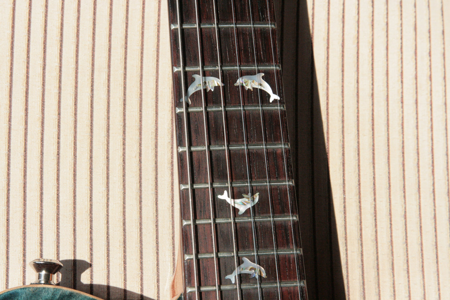 2005 Nik Huber Dolphin 4/2 Headstock! w/ Inlays Quilted Maple Top Swietenia Body! Matching Headstock!