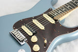 *SOLD*  2018 Fender American Elite Stratocaster HSS EBONY Shawbucker Satin Ice Blue Metallic USA Strat