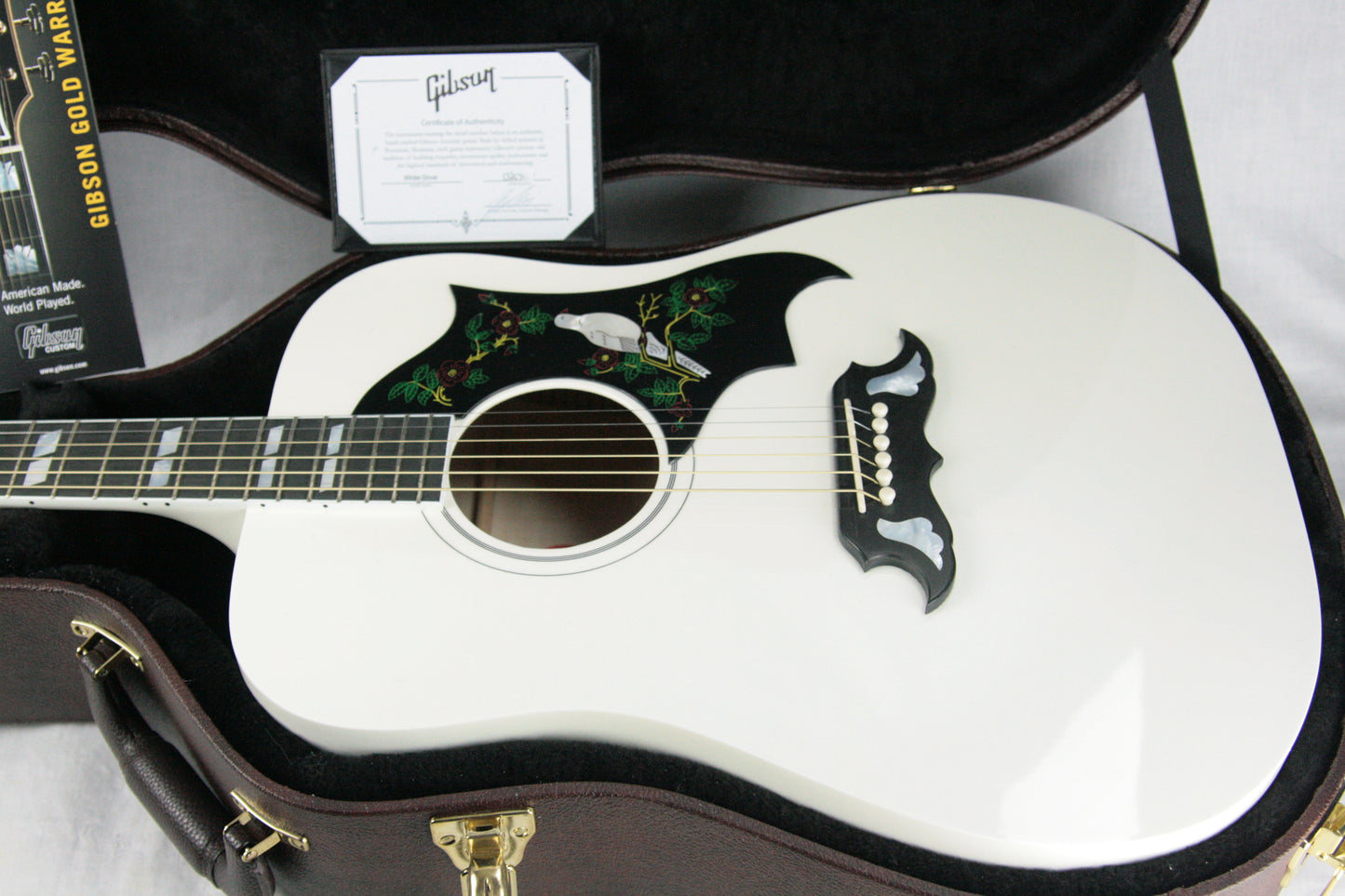 2018 Gibson Montana WHITE DOVE! Limited Edition Acoustic Guitar! hummingbird j45