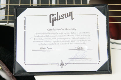 2018 Gibson Montana WHITE DOVE! Limited Edition Acoustic Guitar! hummingbird j45