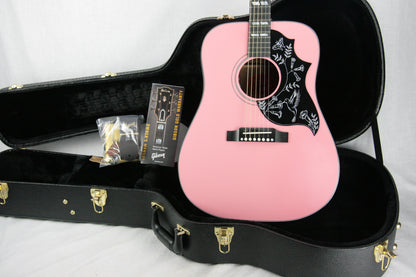 2017 Gibson Montana TECHNO PINK HUMMINGBIRD! Limited Edition Acoustic Guitar! j45 dove