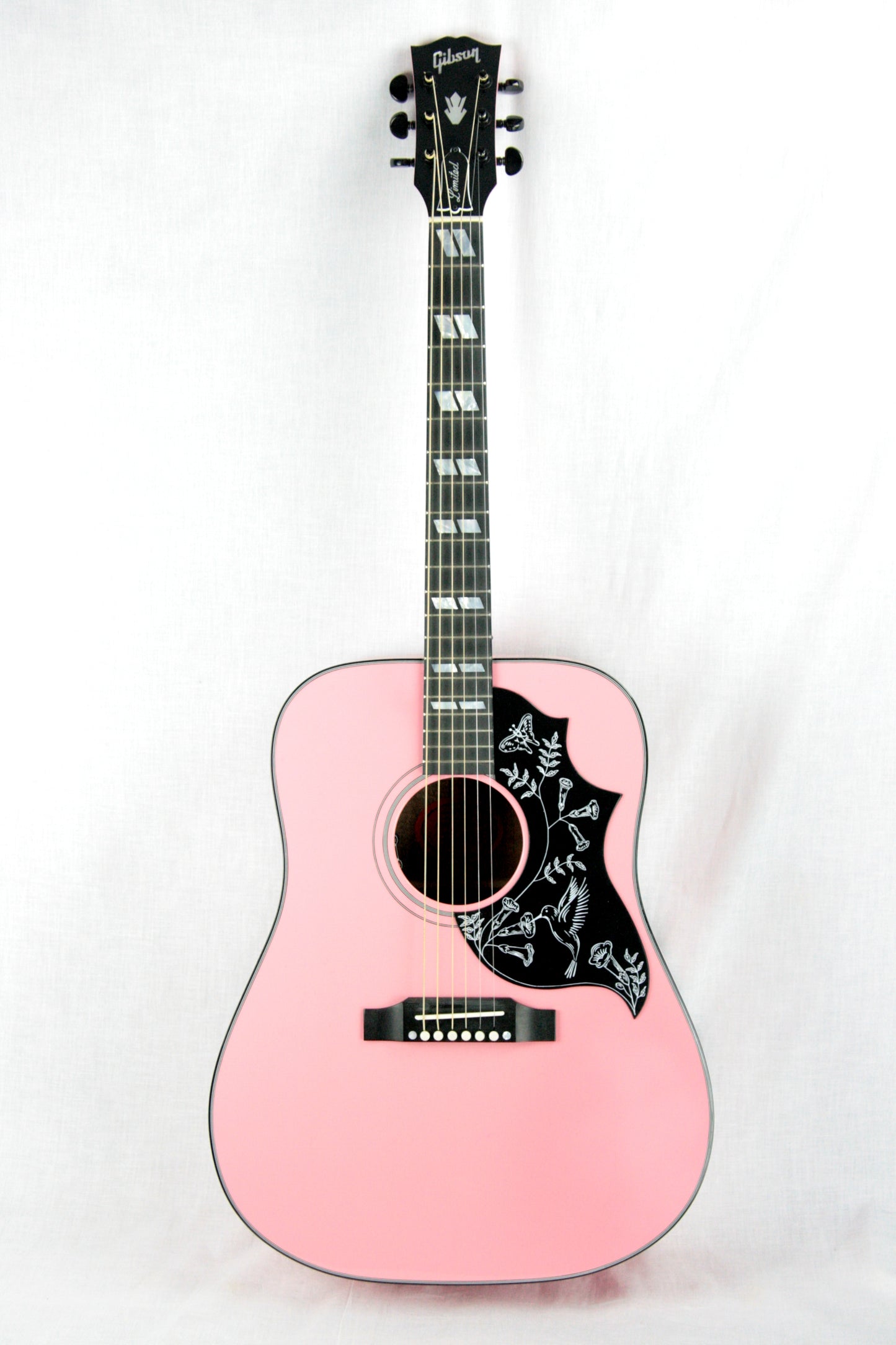 2017 Gibson Montana TECHNO PINK HUMMINGBIRD! Limited Edition Acoustic Guitar! j45 dove