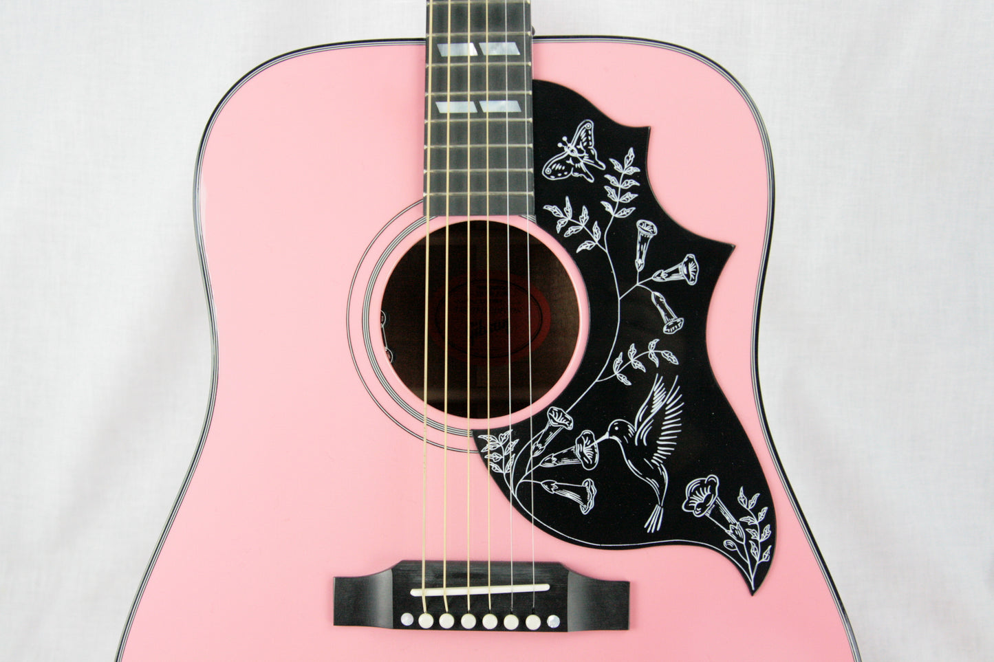 2017 Gibson Montana TECHNO PINK HUMMINGBIRD! Limited Edition Acoustic Guitar! j45 dove