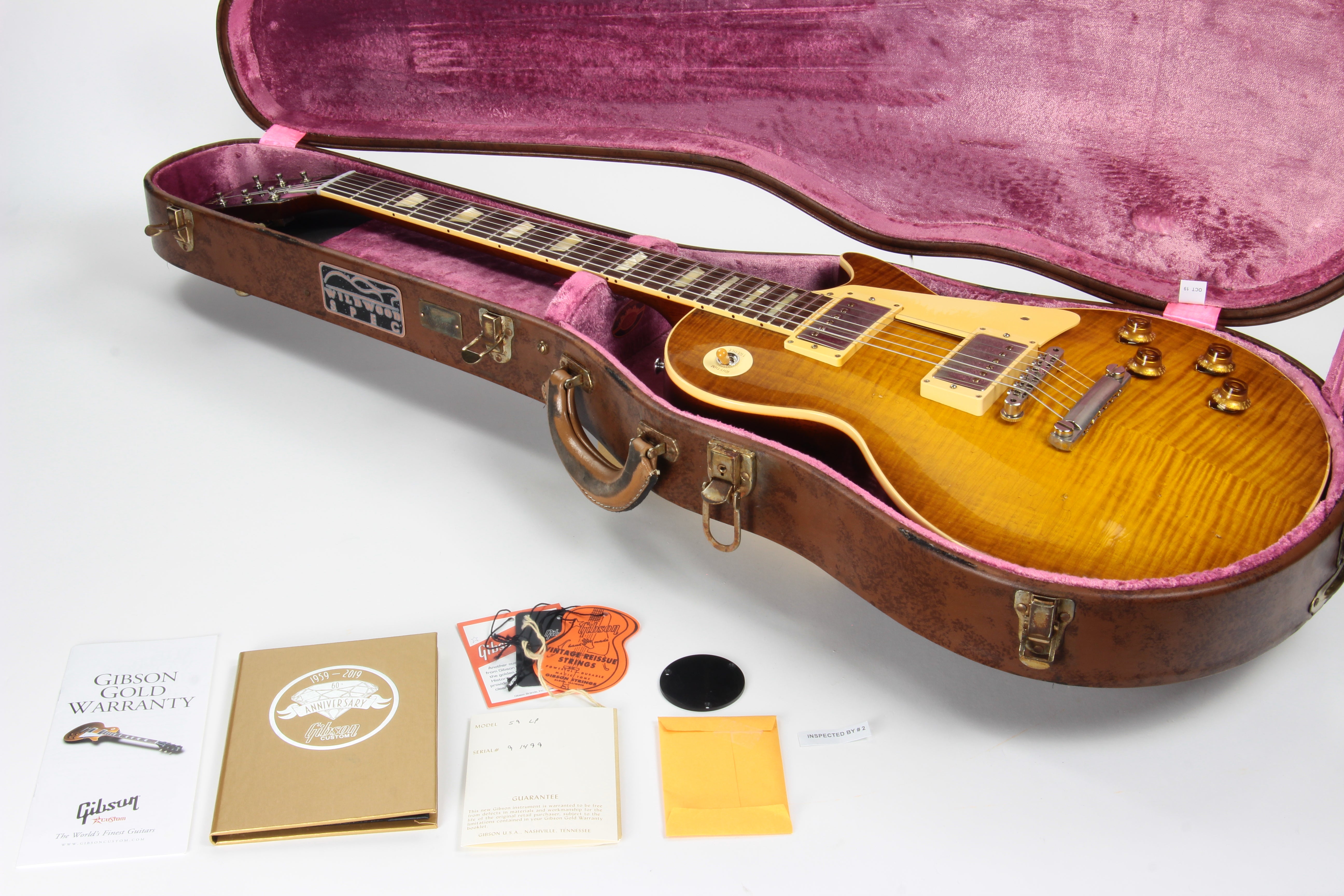 *SOLD*  1959 Gibson Custom Shop '59 Murphy Aged & Painted Wildwood Les Paul Reissue Historic Burst R9 - 60th Anniversary 2020