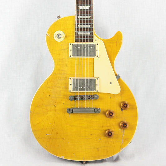 2018 Gibson NASH LP-60 Les Paul Standard Conversion Aged Lemon Burst! Traditional