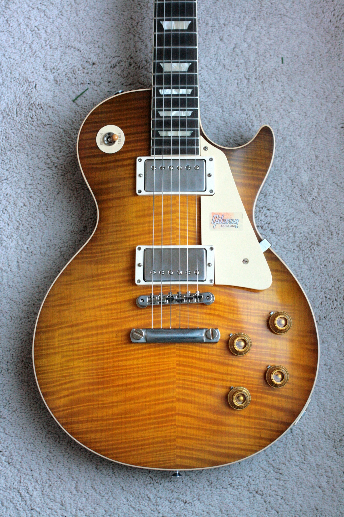 2019 Gibson 1959 Les Paul 60TH ANNIVERSARY Historic Reissue R9 59 Custom Shop Golden Poppy Burst