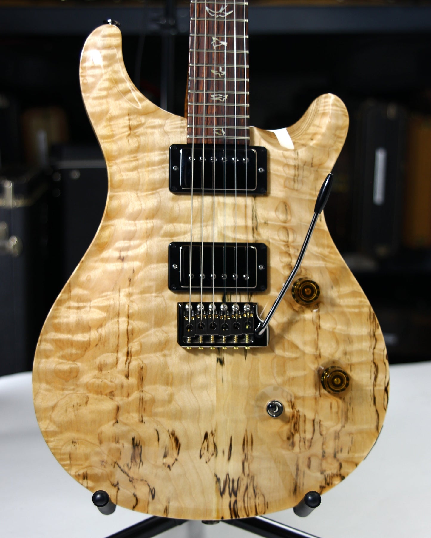 2021 PRS Wood Library Custom 24 QUILT 10 TOP Torrefied Maple Neck Natural Paul Reed Smith