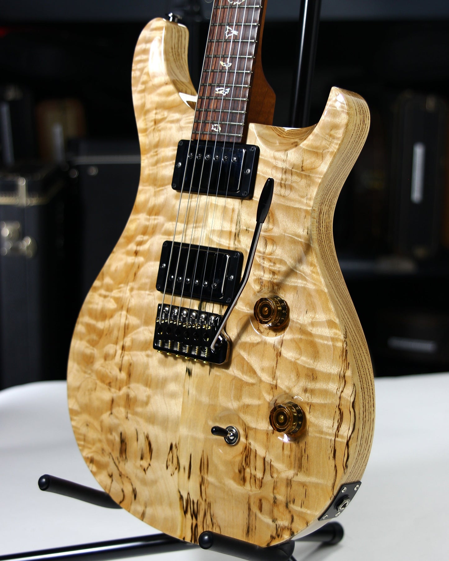 2021 PRS Wood Library Custom 24 QUILT 10 TOP Torrefied Maple Neck Natural Paul Reed Smith