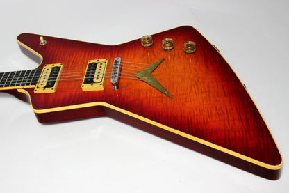 1979 Dean USA Z Standard Bound Explorer -- Cherry Burst, Flametop, DiMarzio Super Distortions, RARE!