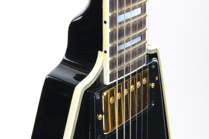 2002 Gibson Flying V Custom Shop Ebony Fingerboard Black Limited Edition Historic - Only 40 Made!