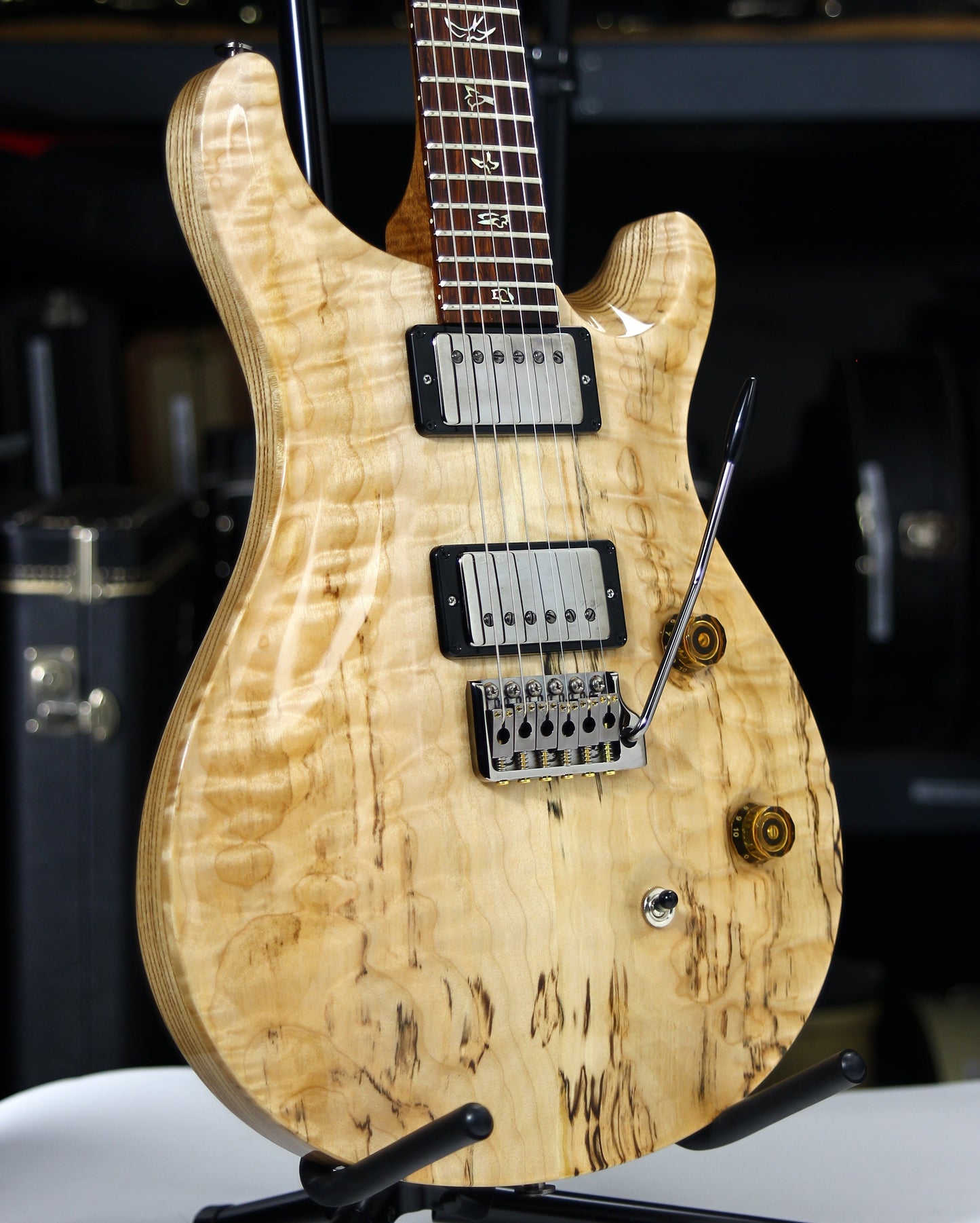 2021 PRS Wood Library Custom 24 QUILT 10 TOP Torrefied Maple Neck Natural Paul Reed Smith