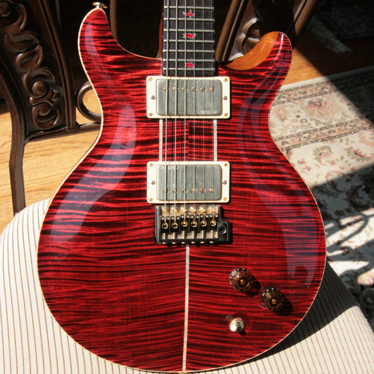 2015 PRS Santana II PRIVATE STOCK! African Blackwood! Red Inlays! Paul Reed Smith INCREDIBLE TOP!