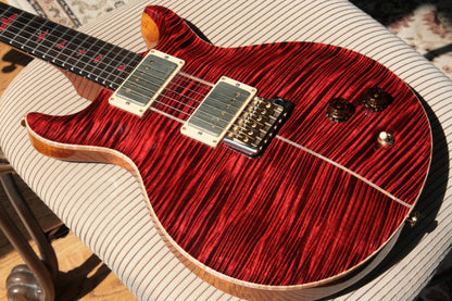 2015 PRS Santana II PRIVATE STOCK! African Blackwood! Red Inlays! Paul Reed Smith INCREDIBLE TOP!