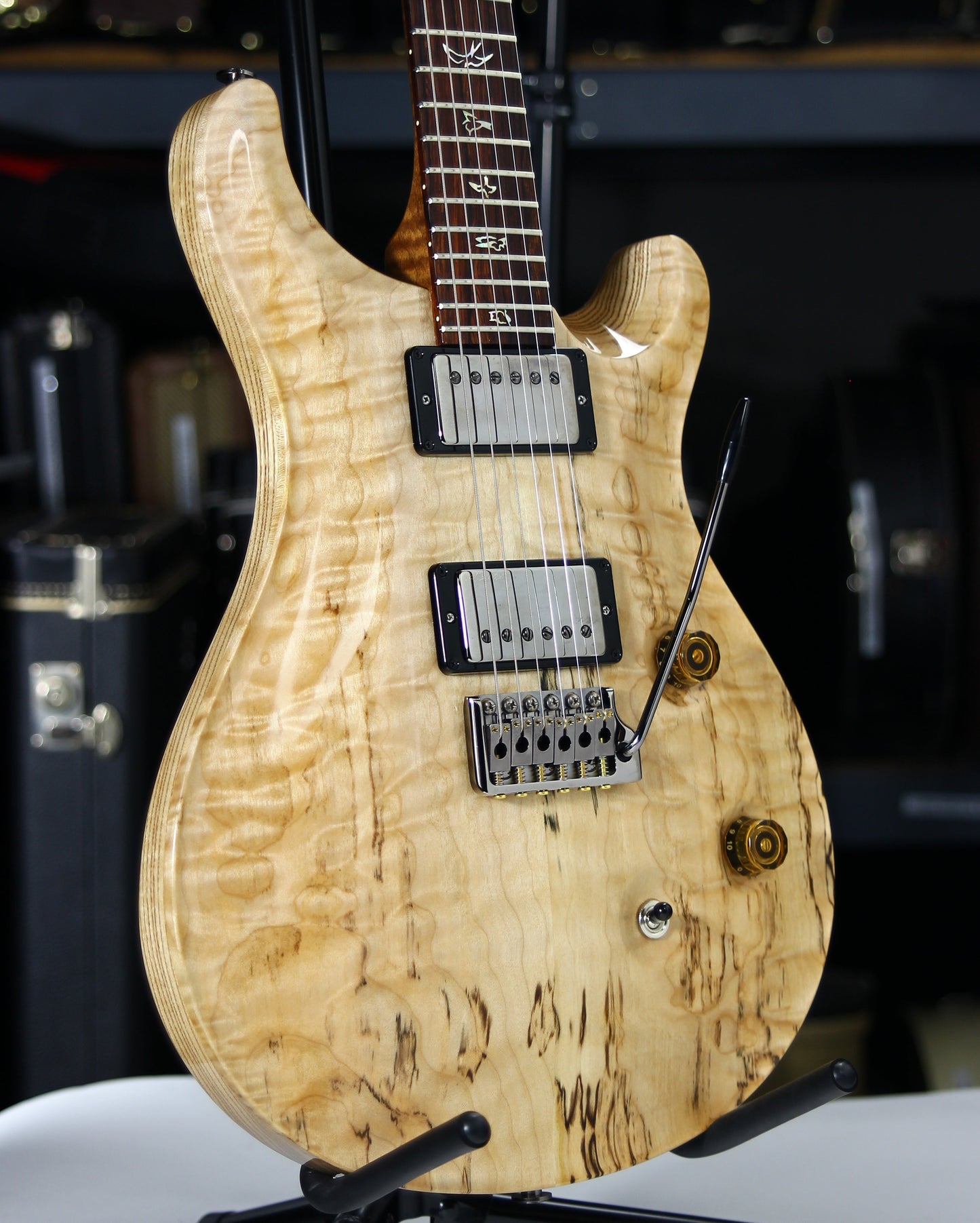 2021 PRS Wood Library Custom 24 QUILT 10 TOP Torrefied Maple Neck Natural Paul Reed Smith