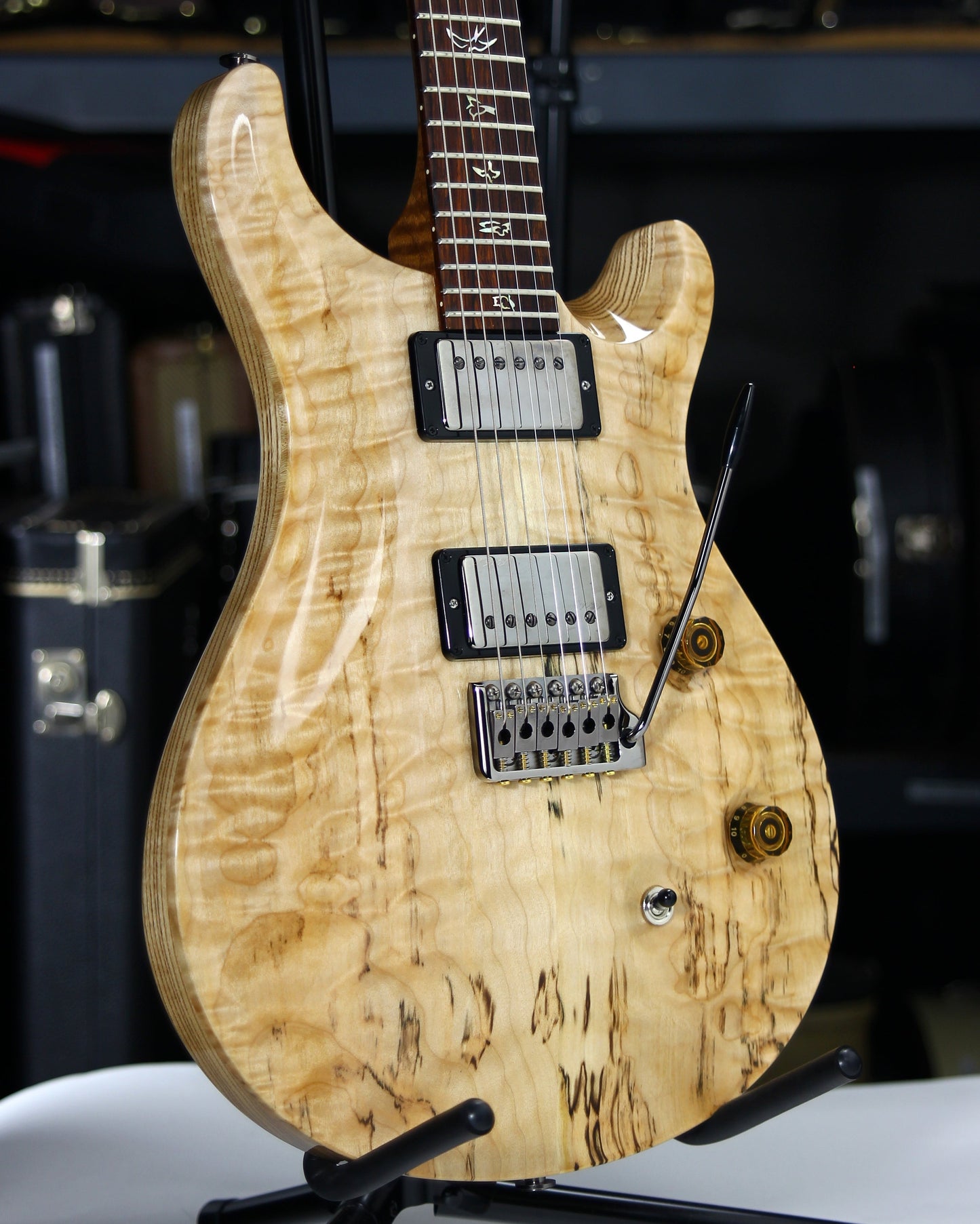 2021 PRS Wood Library Custom 24 QUILT 10 TOP Torrefied Maple Neck Natural Paul Reed Smith