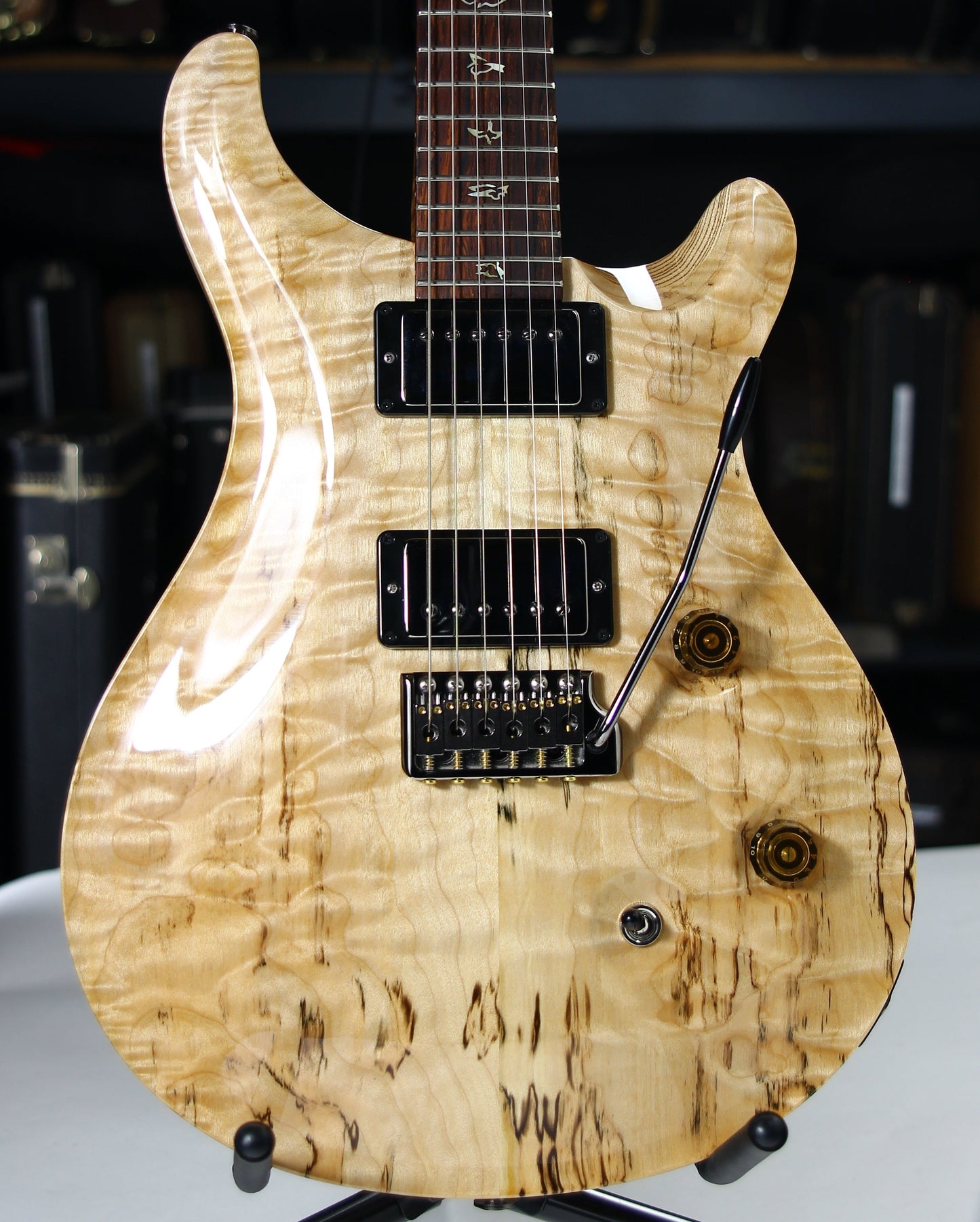 2021 PRS Wood Library Custom 24 QUILT 10 TOP Torrefied Maple Neck Natural Paul Reed Smith