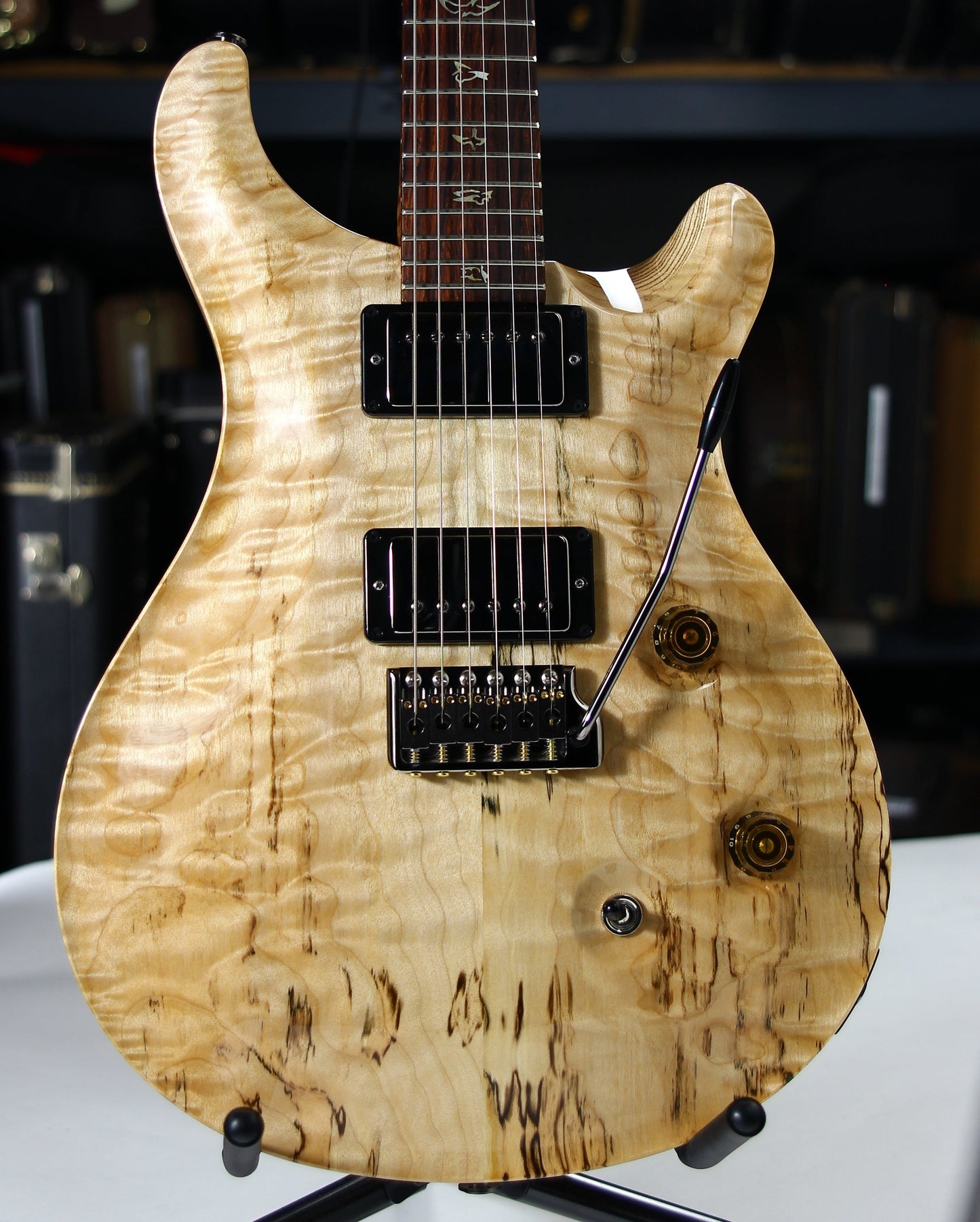 2021 PRS Wood Library Custom 24 QUILT 10 TOP Torrefied Maple Neck Natural Paul Reed Smith