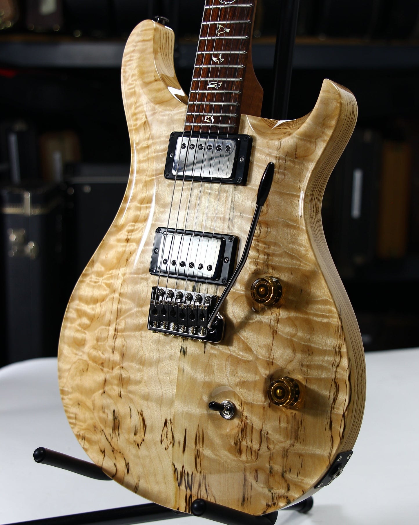 2021 PRS Wood Library Custom 24 QUILT 10 TOP Torrefied Maple Neck Natural Paul Reed Smith