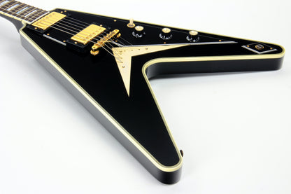 2002 Gibson Flying V Custom Shop Ebony Fingerboard Black Limited Edition Historic - Only 40 Made!