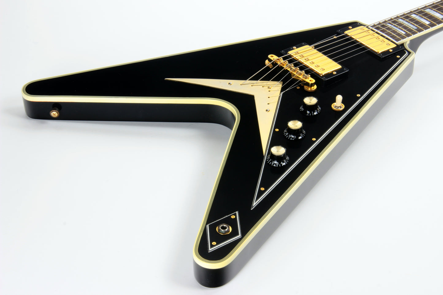 2002 Gibson Flying V Custom Shop Ebony Fingerboard Black Limited Edition Historic - Only 40 Made!