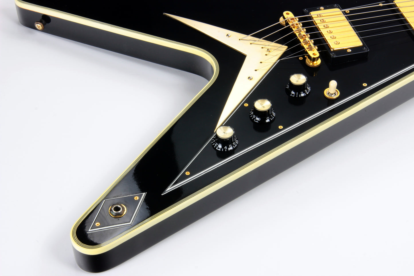 2002 Gibson Flying V Custom Shop Ebony Fingerboard Black Limited Edition Historic - Only 40 Made!