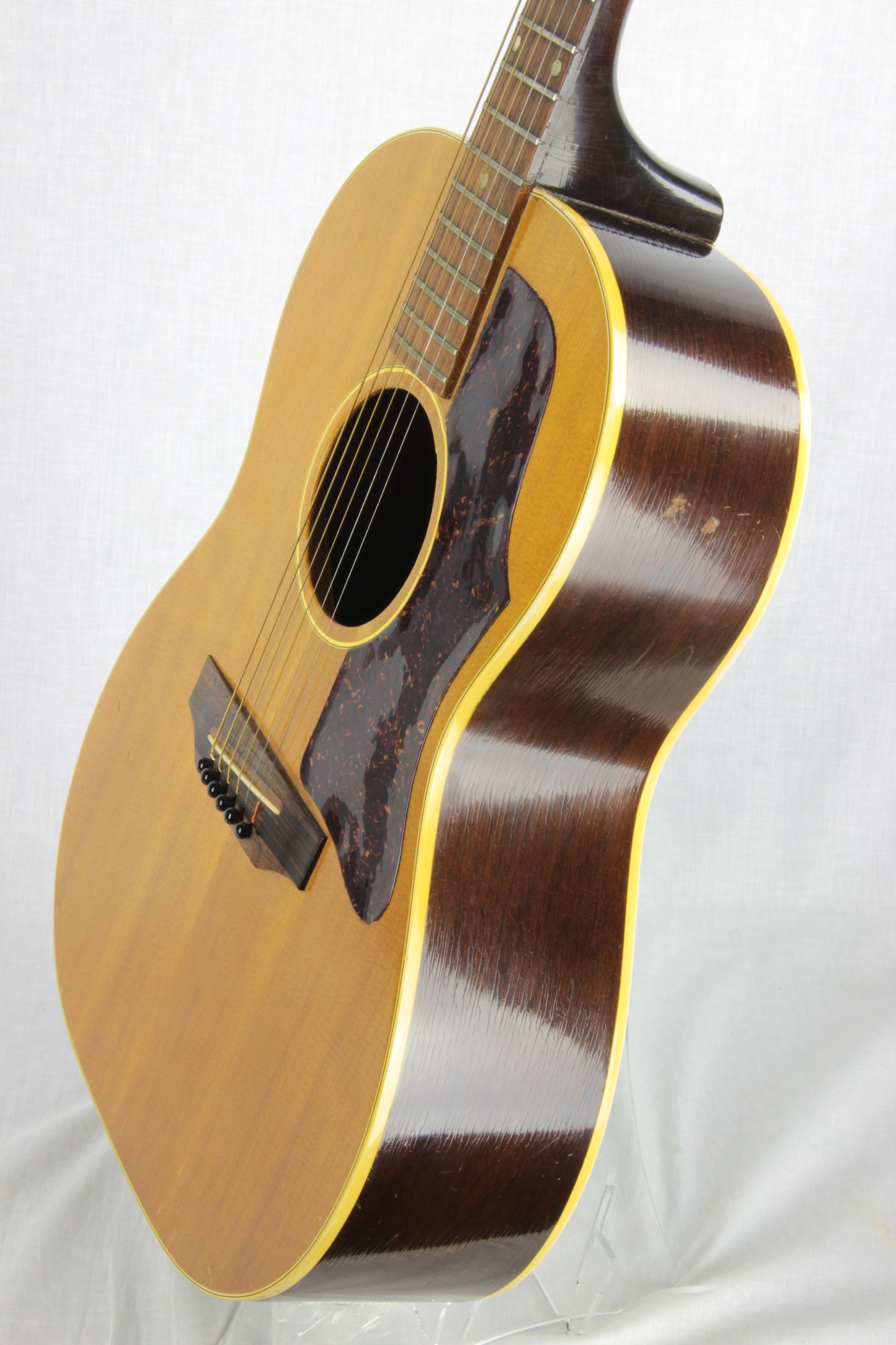 1969 Gibson B-25 N Natural Vintage Flattop Acoustic Guitar Light Project