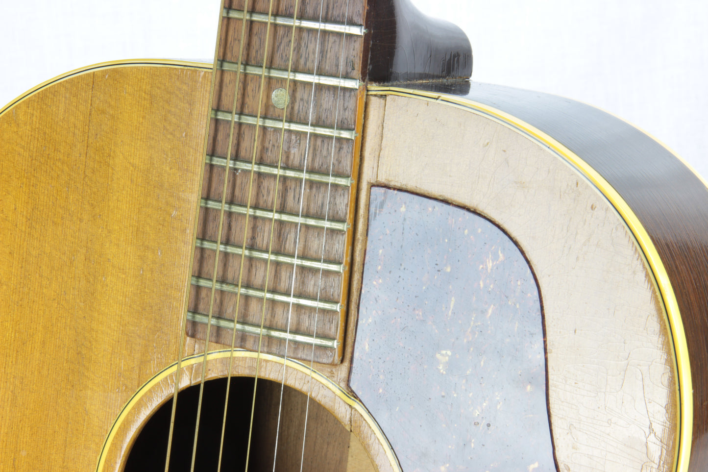 1969 Gibson B-25 N Natural Vintage Flattop Acoustic Guitar Light Project