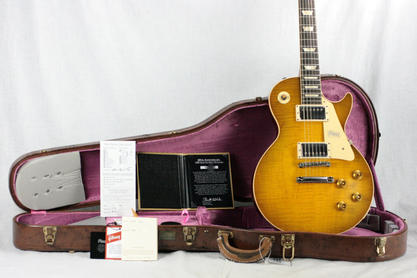 2019 Gibson 1959 AGED Les Paul 60TH ANNIVERSARY Historic Reissue R9 59 Custom Shop Golden Poppy Burst