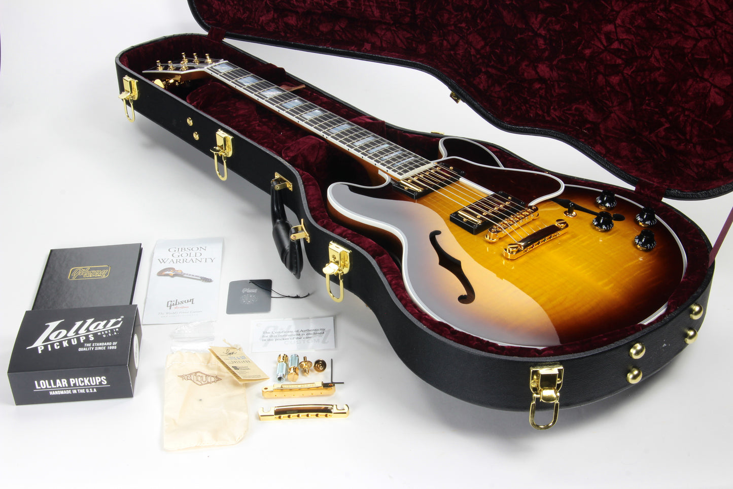 2020 Gibson Custom Shop CS-356 Figured - Vintage Sunburst - EBONY Fingerboard - ES 335 355 Small-Body