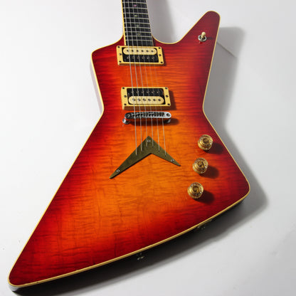 1979 Dean USA Z Standard Bound Explorer -- Cherry Burst, Flametop, DiMarzio Super Distortions, RARE!