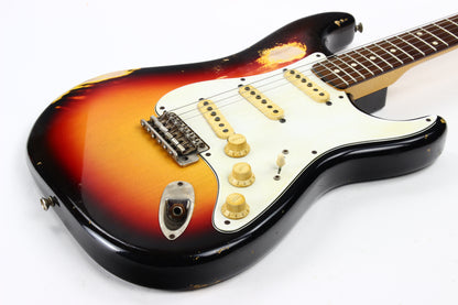 2012 Fender Custom Shop 1960 Stratocaster Relic - 3-Tone Sunburst, Rosewood ‘60 Reissue Strat