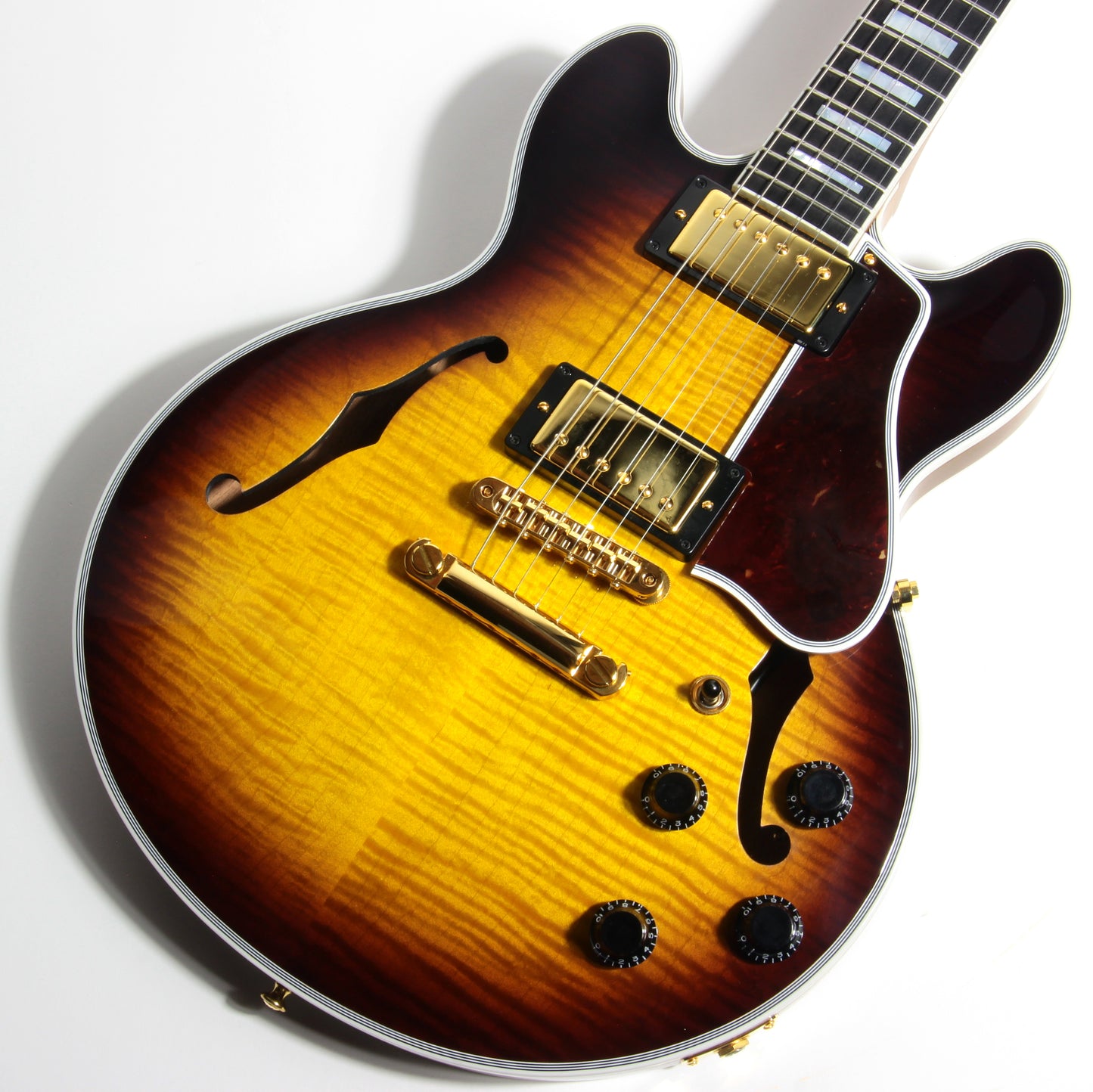 2020 Gibson Custom Shop CS-356 Figured - Vintage Sunburst - EBONY Fingerboard - ES 335 355 Small-Body