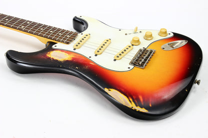 2012 Fender Custom Shop 1960 Stratocaster Relic - 3-Tone Sunburst, Rosewood ‘60 Reissue Strat