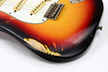 2012 Fender Custom Shop 1960 Stratocaster Relic - 3-Tone Sunburst, Rosewood ‘60 Reissue Strat