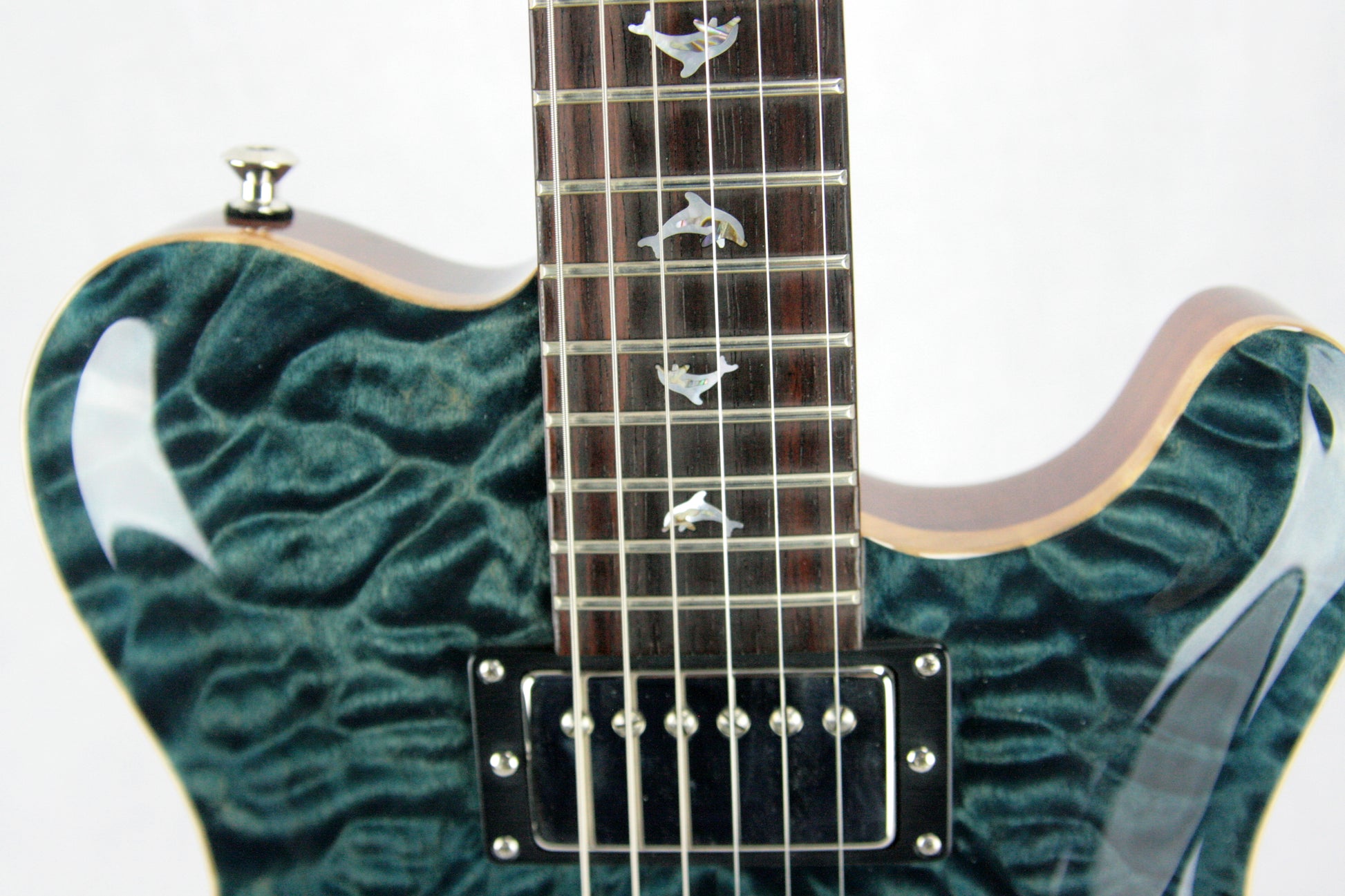 2005 Nik Huber Dolphin 4/2 Headstock! w/ Inlays Quilted 2005 Nik Huber Dolphin 4/2 Headstock! w/ Inlays Quilted